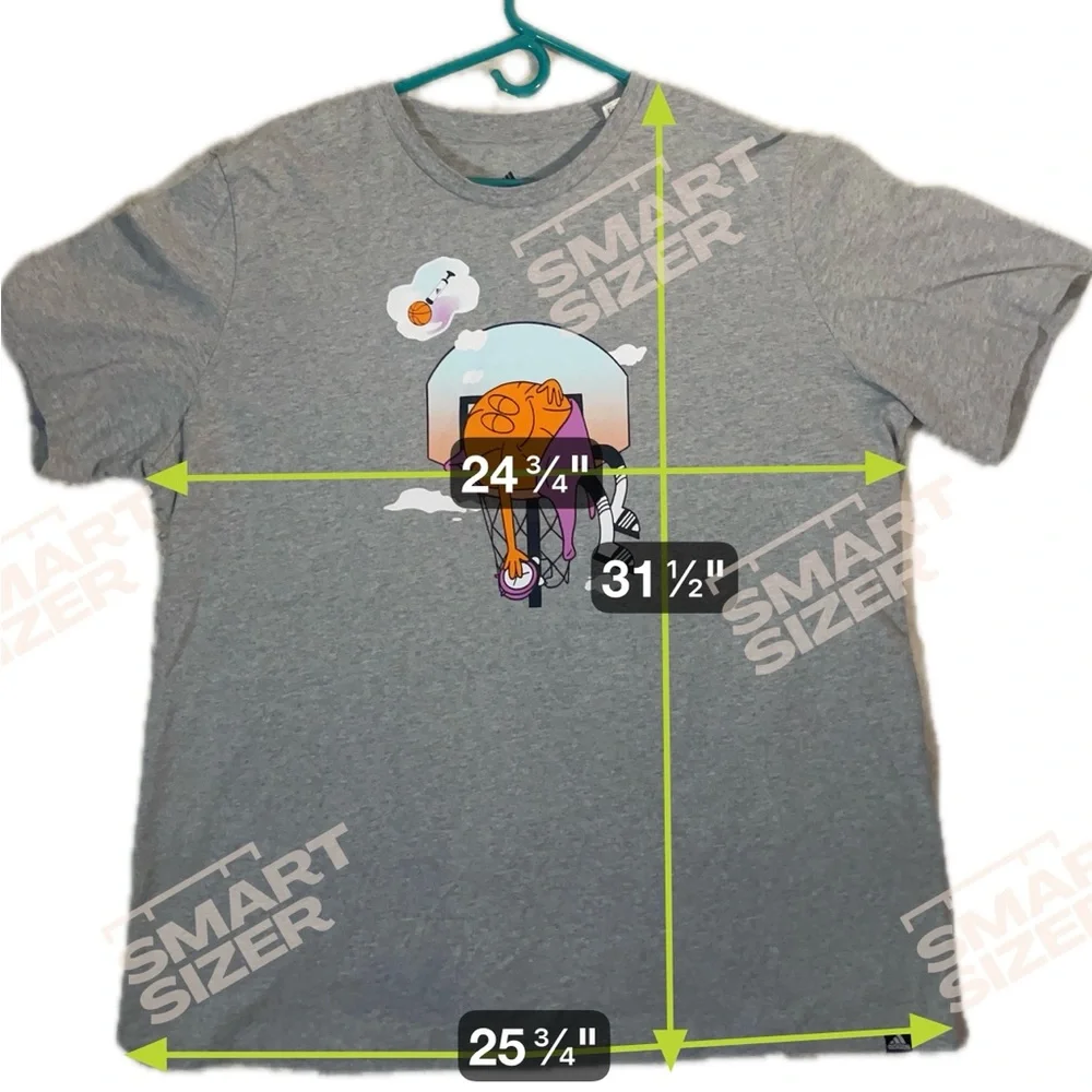 2XL adidas Limited Men's Slept on‎ Tee Basketball Medium Heather Gray Heather